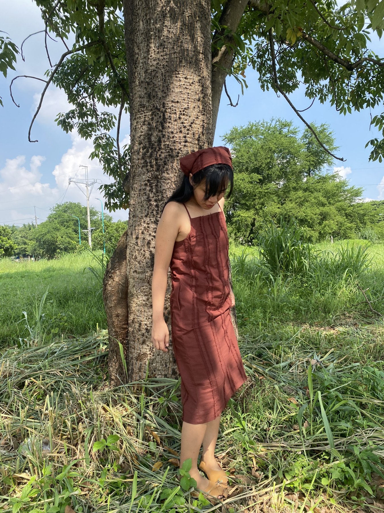 Makiling Midi Dress Choco