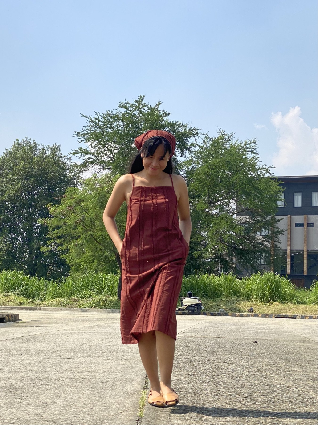 Makiling Midi Dress Choco