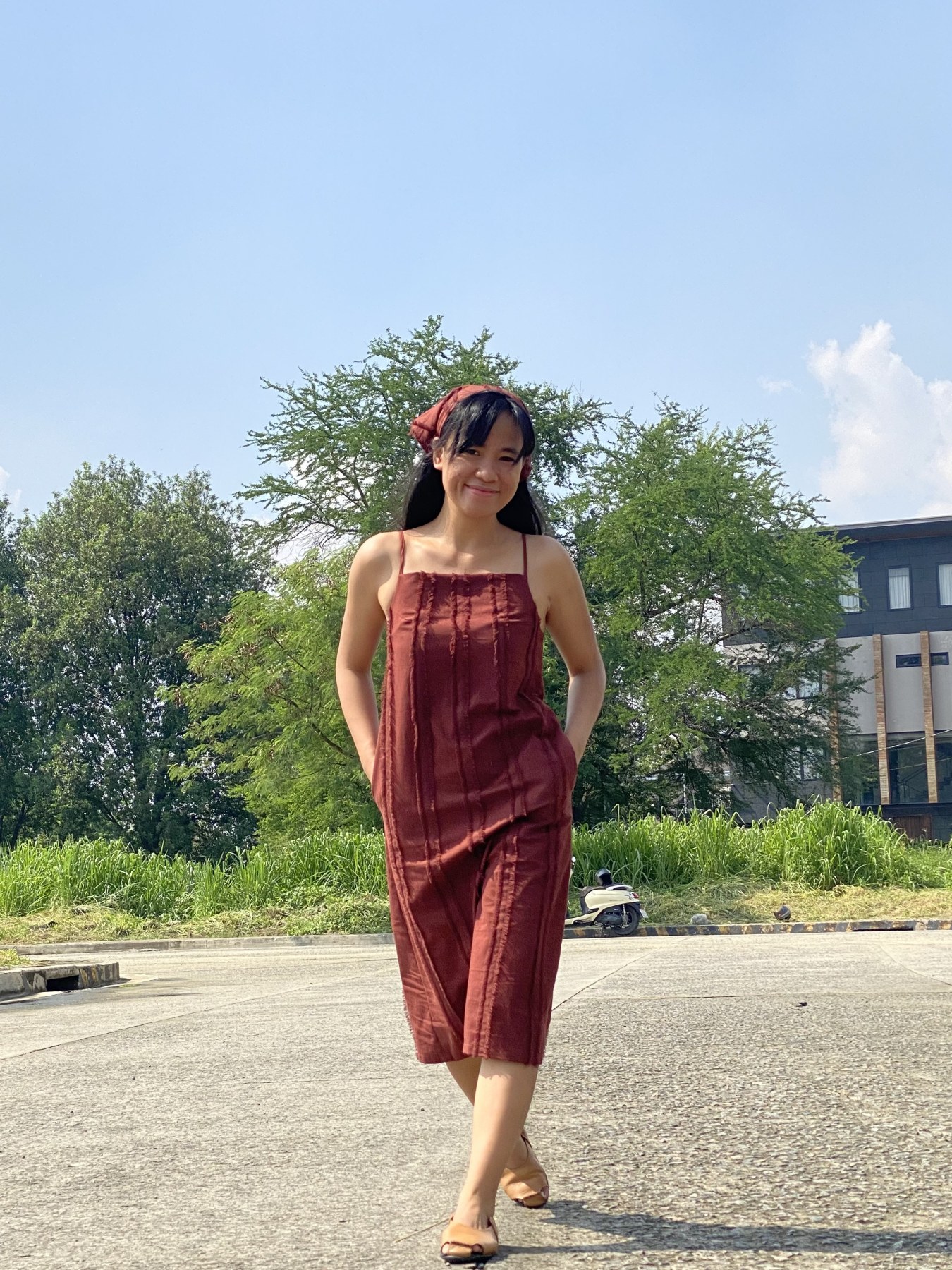 Makiling Midi Dress Choco