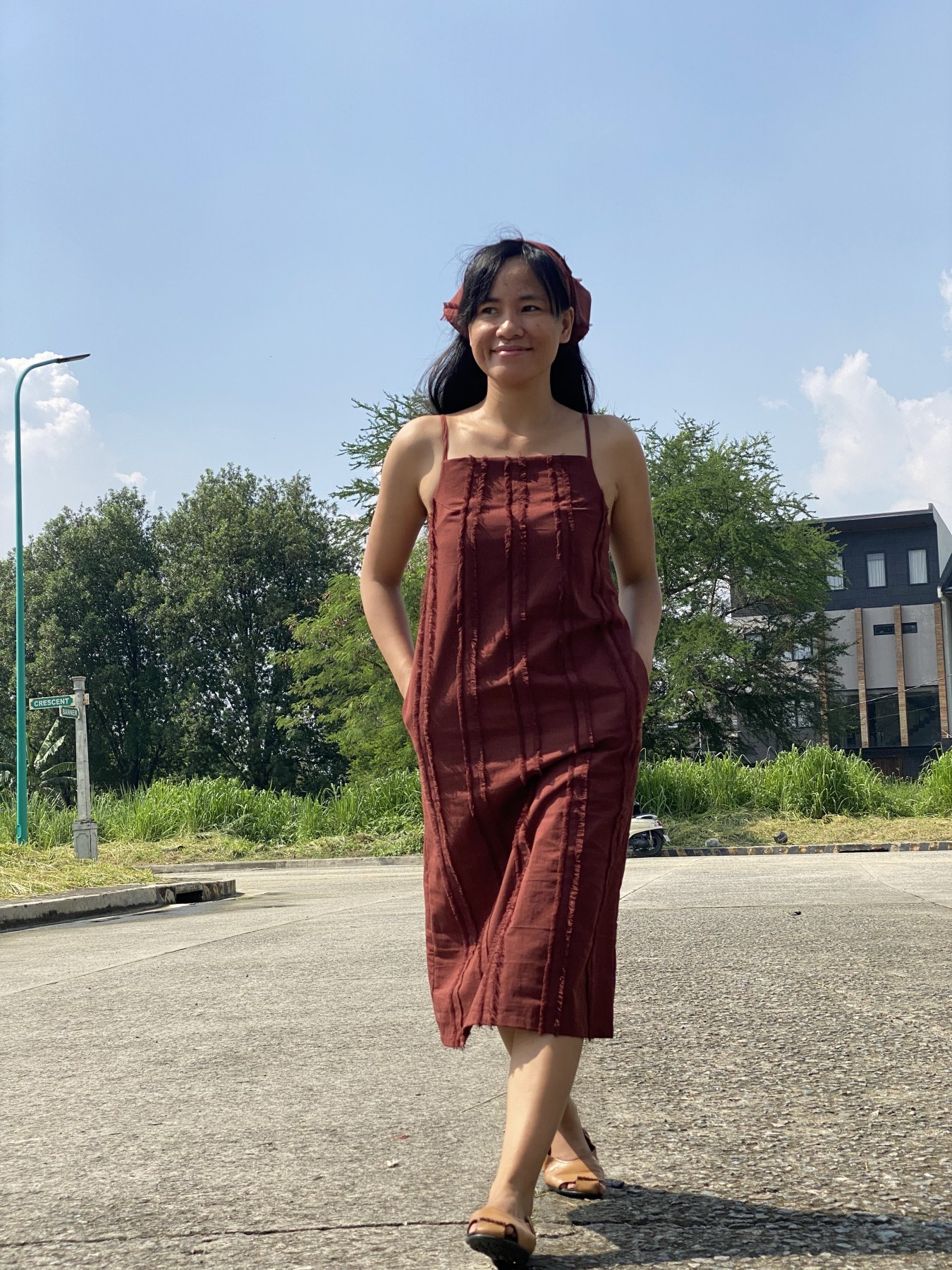 Makilinng Midi Dress Choco