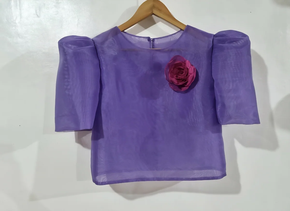Carolina Camisa with Flower Brooch view 4