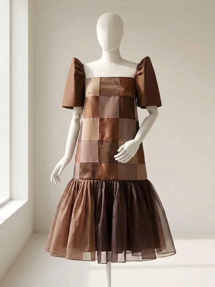 Custom Delilah Tagpi Dress-0001 view 2