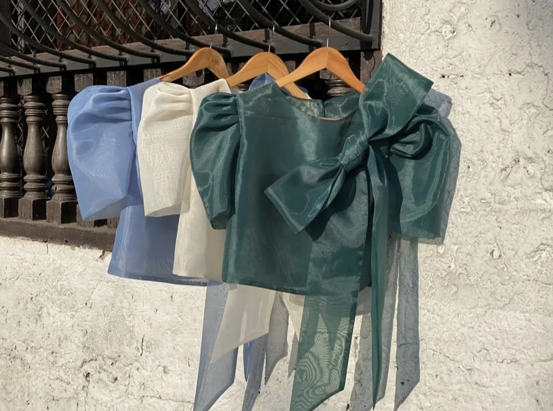 Carolina Camisa with detachable  Bow