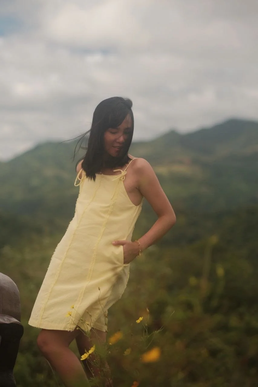 Malaya Panel Dress Yellow